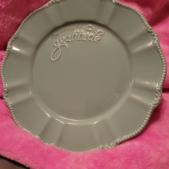 Blessings Unlimited Accents Gratitude Plate By Blessings Unlimited